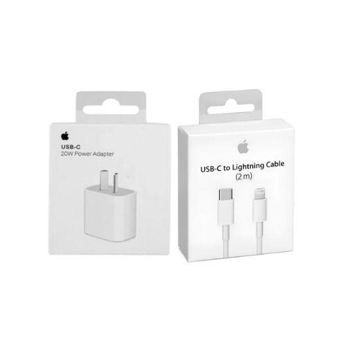 COMBO APPLE CARGADOR + CABLE